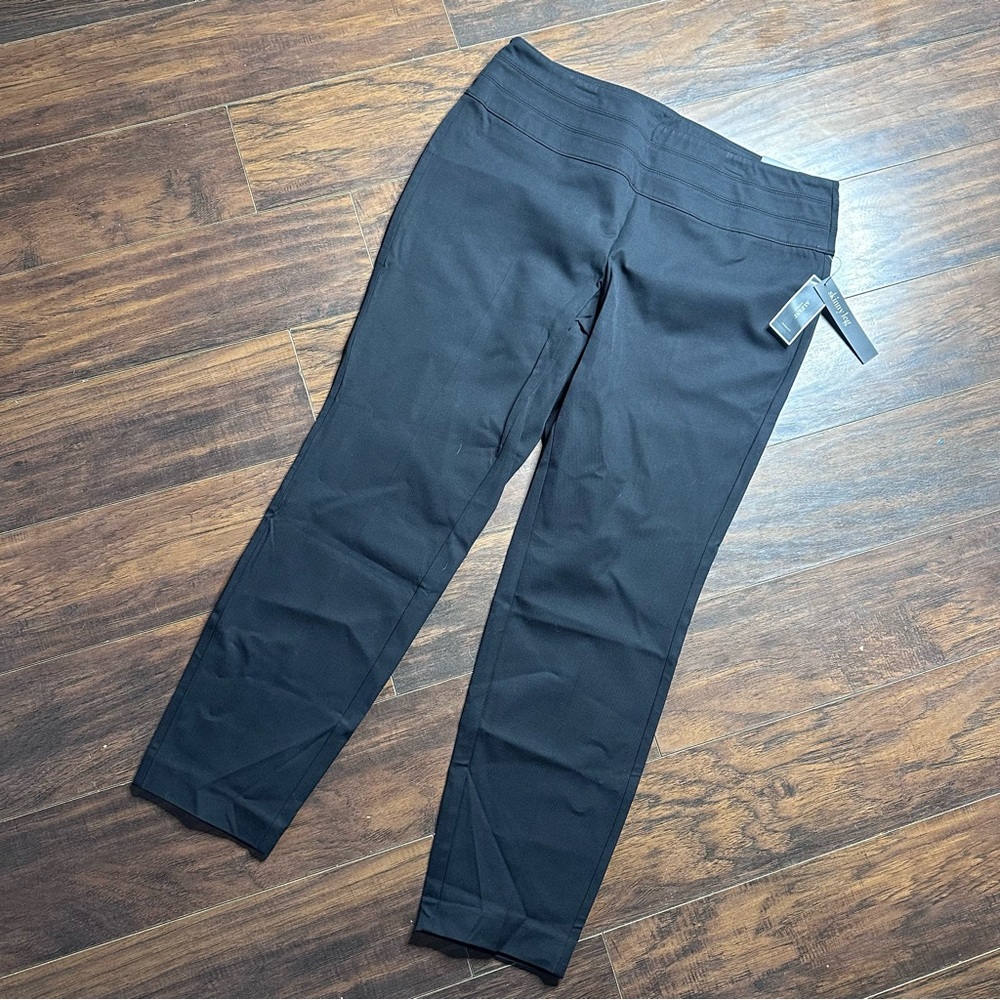 Alfani Black Pull On Tummy Control Skinny Leg Trouser Pants